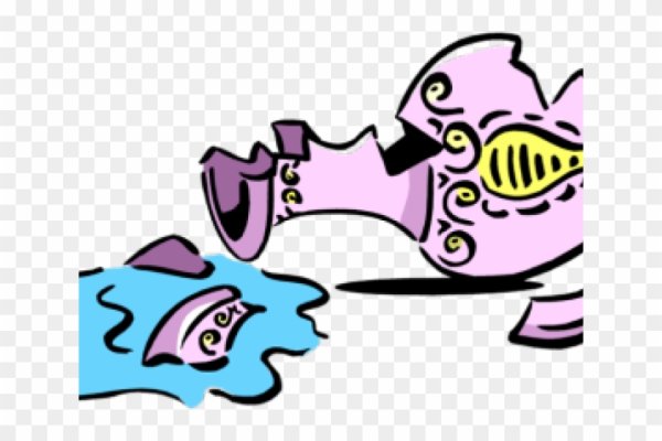 Разбитая ваза мультяшная