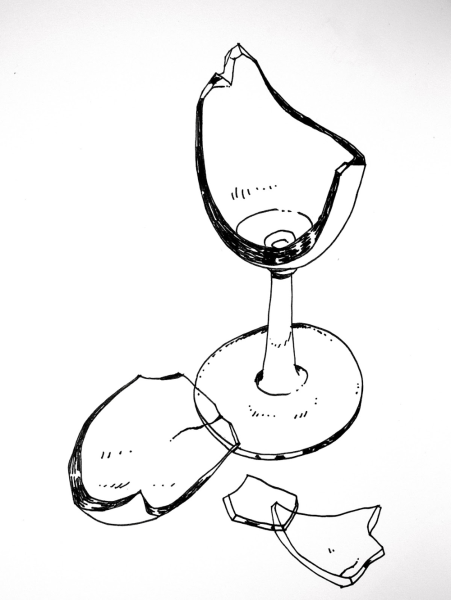 Разбитый бокал