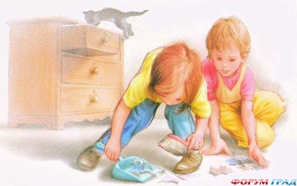 Ребенок разбил вазу