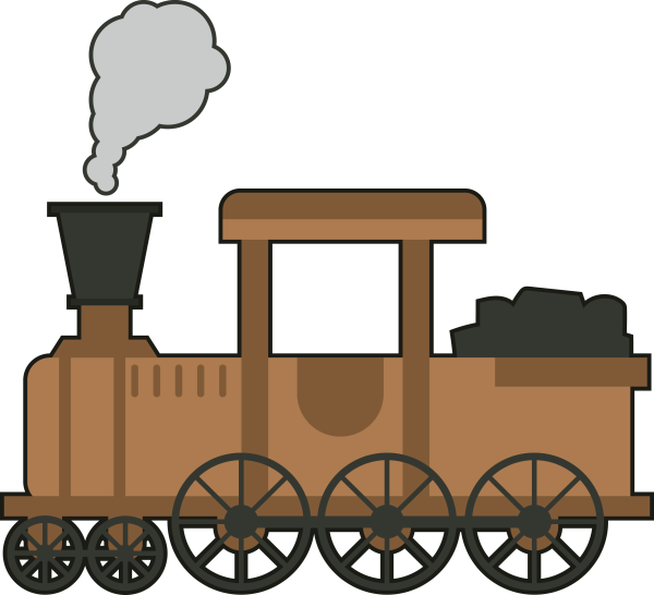 Паровоз рисунок