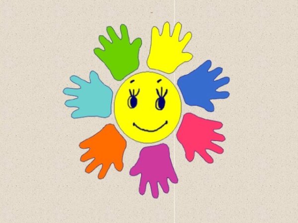 Цветные детские ладошки