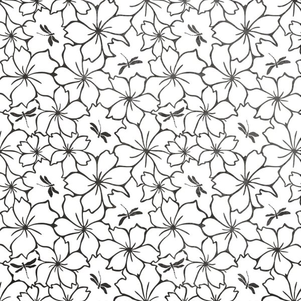 Бесшовный цветочный узор