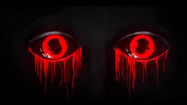 Страшные глаза карандашом