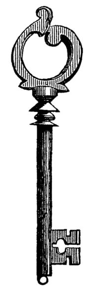 Нарисовать старинный ключ