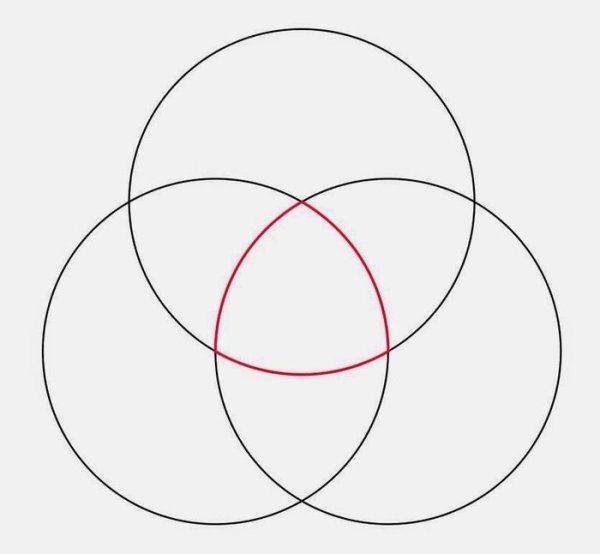 Цветок из циркуля