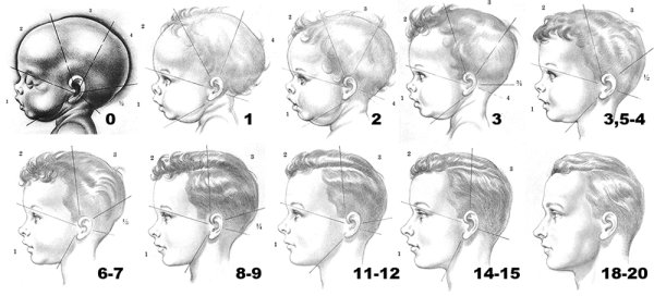 Лицо ребенка в профиль