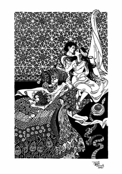 Тысяча и одна ночь», картина Адама Мюллера