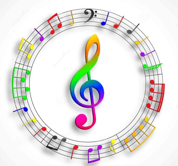 Музыкальный скрипичный ключ