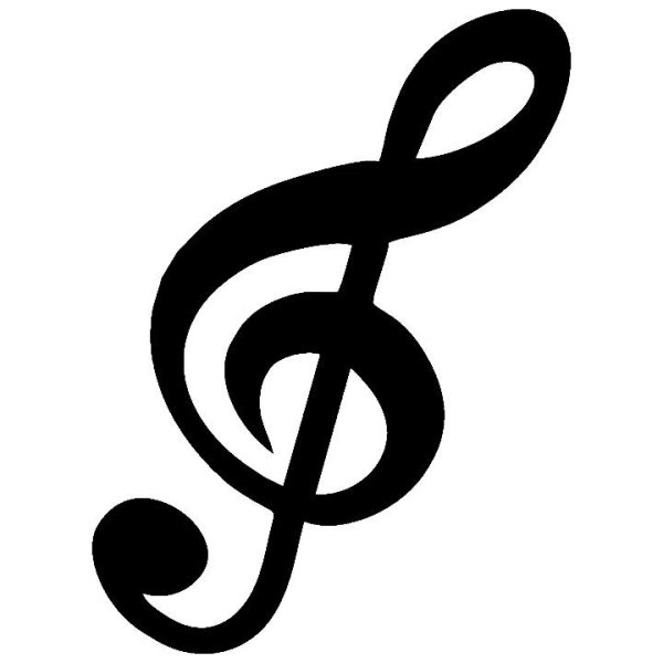 Скрипичный ключ рисунок