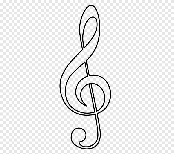 Скрипичный ключ рисунок