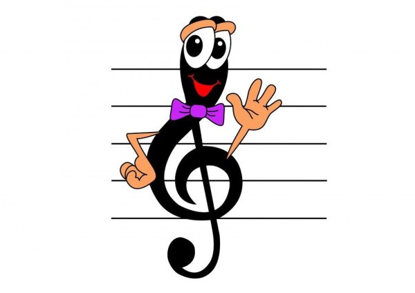 Раскраска нотки для детей