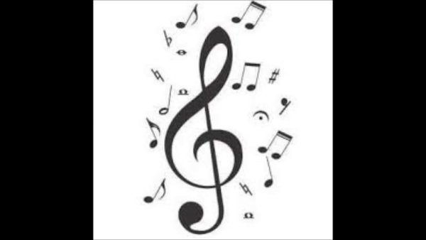 Нотный стан скрипичный ключ