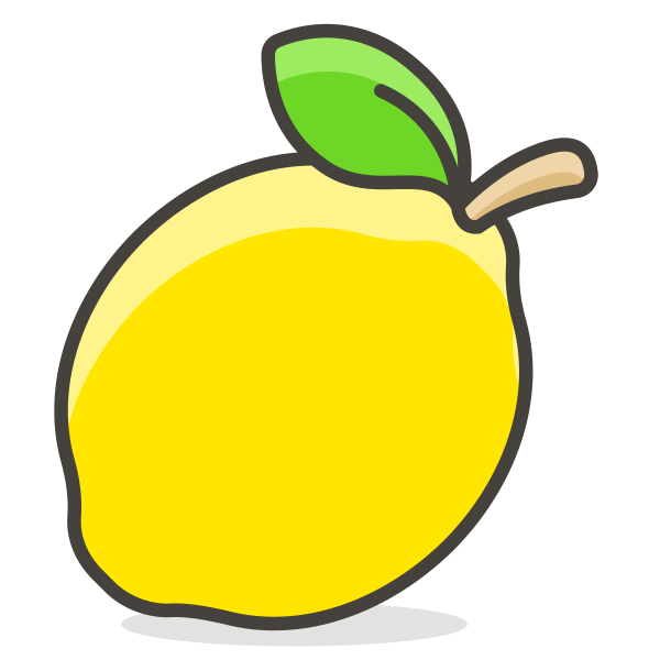 Лимон мультяшный