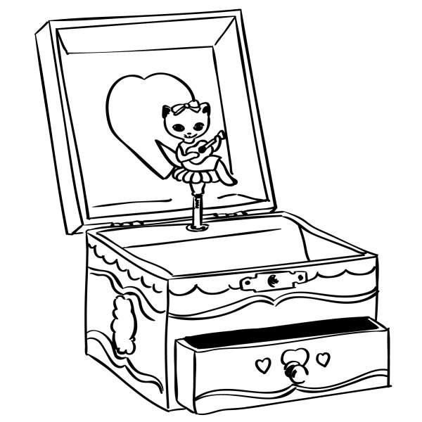 Шкатулка раскраска