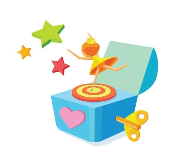 Музыкальная шкатулка иллюстрация