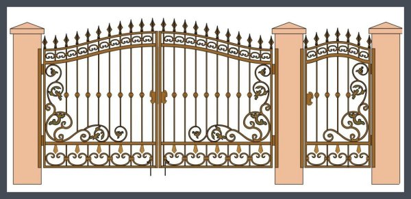 Ажурные ограды рисунок