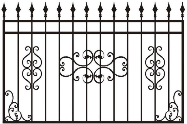 Эскиз декоративной ограды