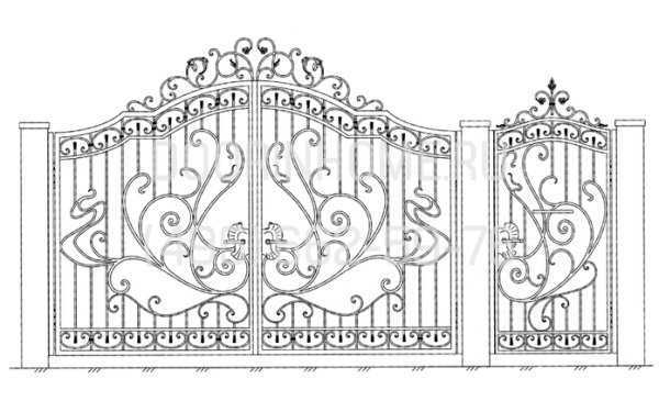Ажурные кованые заборы
