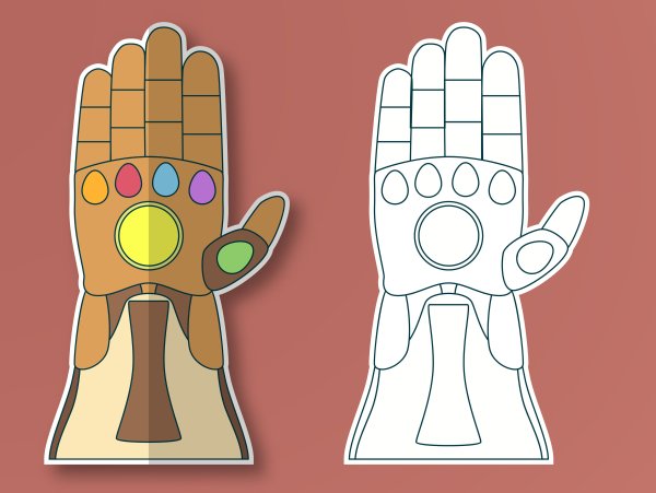 Марвел война бесконечности Железный человек перчатка бесконечности