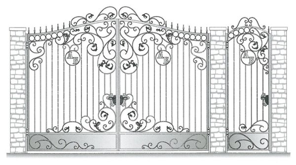 Эскизы кованых ворот