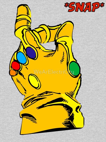 Перчатка бесконечности стикер