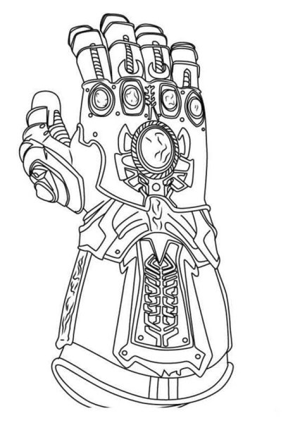 Нарисовать перчатку ТАНОСА