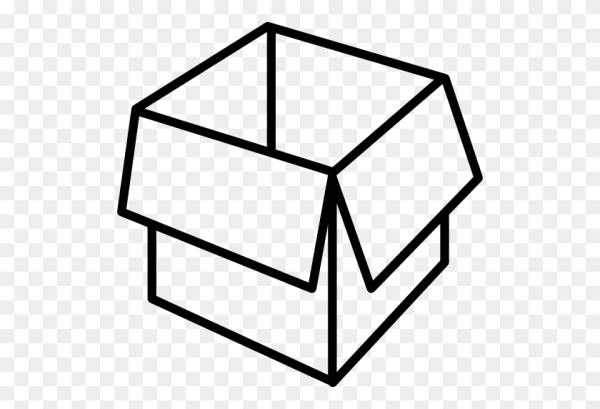 Пустая коробка иконка