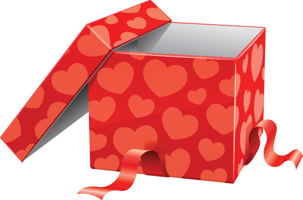 Открытая подарочная коробка