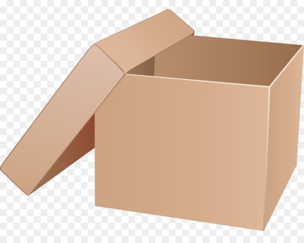 Картонная коробка без фона