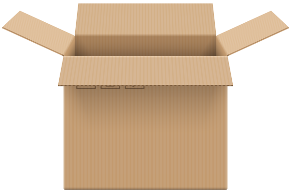 Коробка картонная открывается сбоку