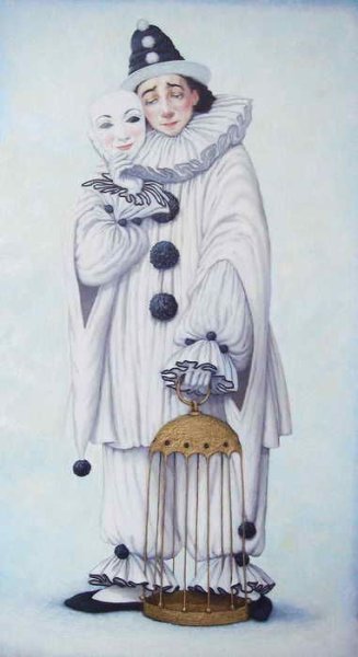 Театральный костюм черно белый