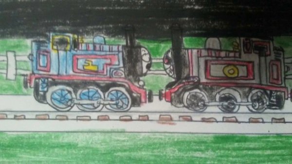 Поезд Пожиратель нарисовать