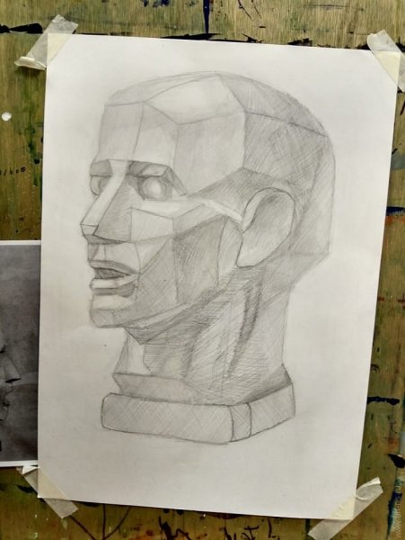 Обрубовка головы Академический гипс