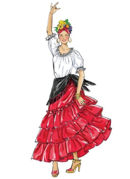 Театральный костюм Кармен