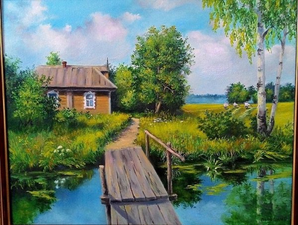 Игорь Лобович - деревенский пейзаж