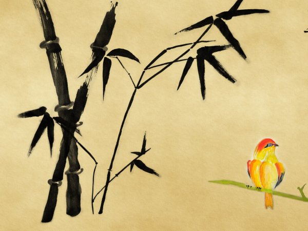 Постер бамбук