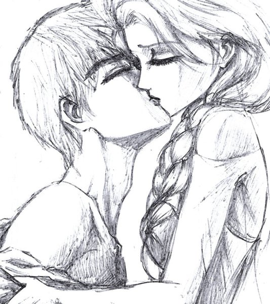 Зарисовки поцелуй