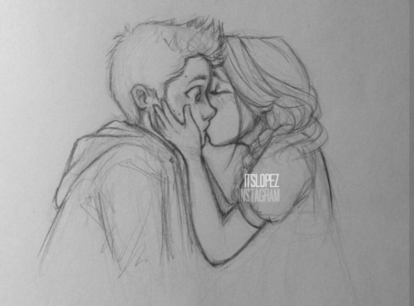 Рисунки легкие для скетчбука для пары