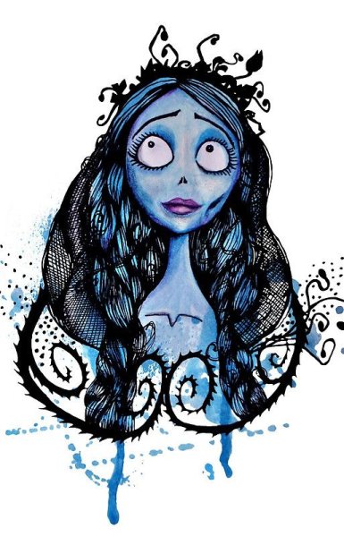 Труп невесты Эмили рисунок