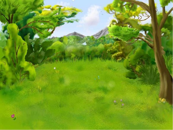 Полянка в лесу для детей