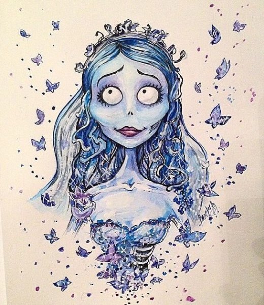 Эмили труп невесты для срисовки