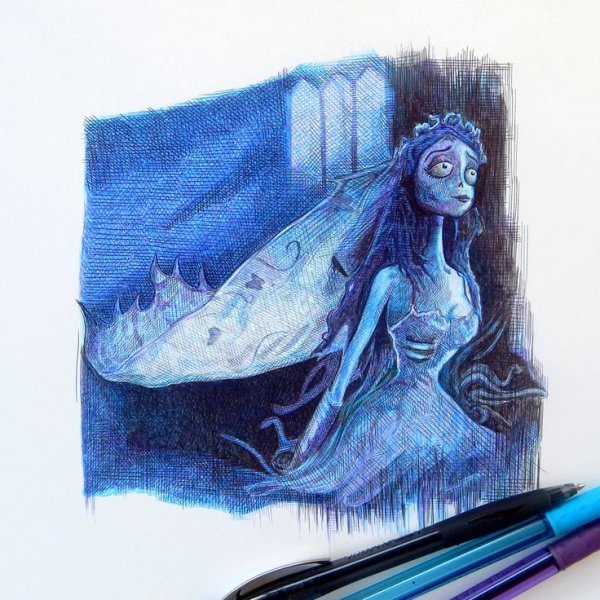 Труп невесты Эмили рисунок