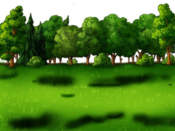 Нарисовать лес для детей