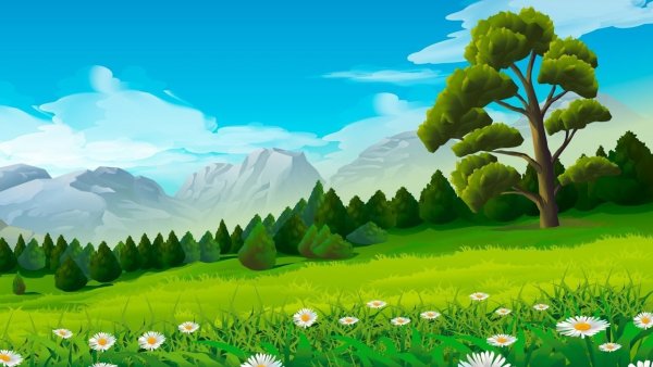 Мультяшная природа