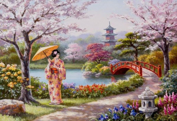 Пейзажи корейского художника сунг Ким