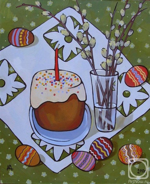 Декоративный Пасхальный натюрморт