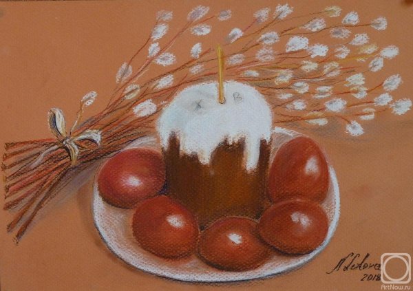 Пасхальный натюрморт живопись