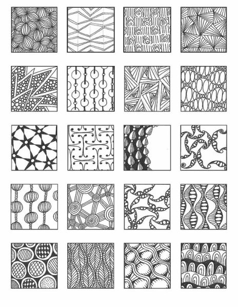 Элементы зентангла для начинающих