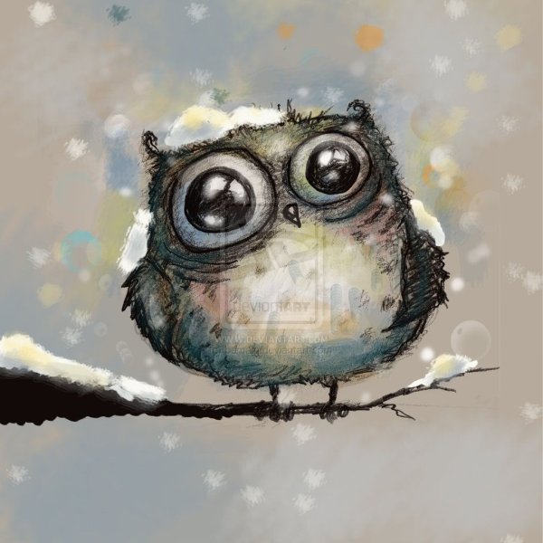 Милые зимние иллюстрации