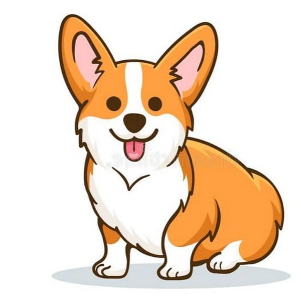 Корги мультяшные